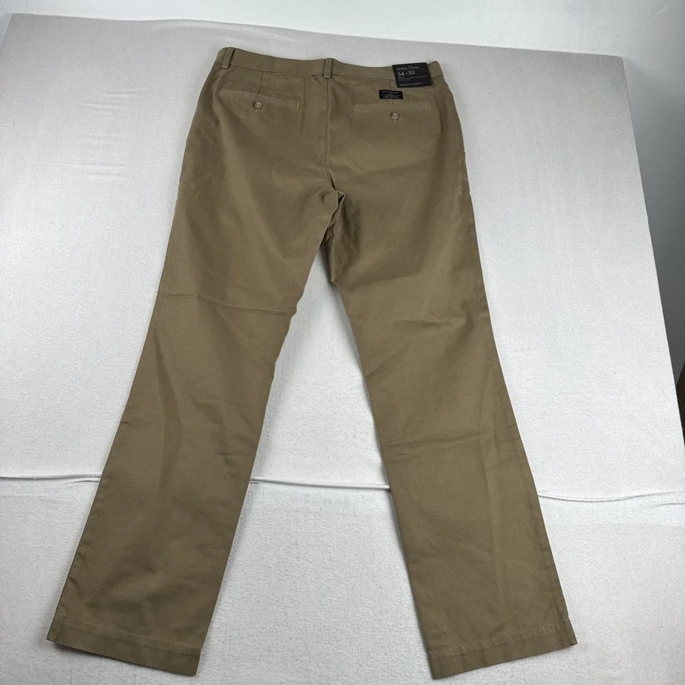 New! Banana Republic Aiden Chino Slim Fit Mens Pants 34*32 Brown Preppy Casual